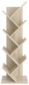 FMD Biblioteca geometrica verticala, stejar 1, Stejar