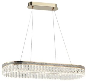 Candelabru LED din cristal dimabil suspendat pe cablu THALIA LED/50W/230V 3000-6000K + telecomandă