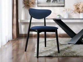 Scaun sufragerie KD 65 C (Negru + albastru) . Promo -17%. 1103474