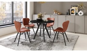 Masă extensibilă de dining ARTUR, neagră