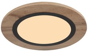 Plafoniera LED design industrial Lea negru, maro 40cm