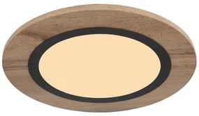 Plafoniera LED design industrial Lea negru, maro 40cm