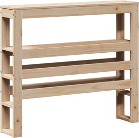 vidaXL Tăblie de pat cu rafturi, 75 cm, lemn masiv de pin