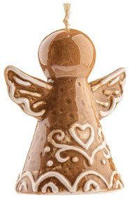 Ornament de Crăciun din ceramică 7 cm Angel – Dakls