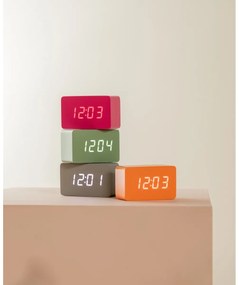 Karlsson 5983BP ceas LED de design cu alarmă roz,10 cm