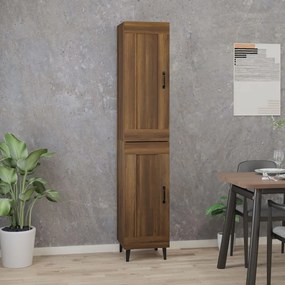 3115531 vidaXL Dulap înalt,Stejar brun, 35x34x180 cm, lemn compozit