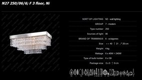 Aplica de perete cristal Bohemia N27 250/06/6, F 3 floor