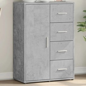 vidaXL Servantă, gri beton, 60x31x84 cm, lemn compozit