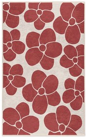 Covor roșu lavabil 120x180 cm Red Meadow – Mila Home