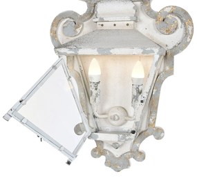 Lampa de perete Dust, alb antichizat, 44x16.5x64.5 cm