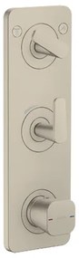 Baterie termostatata, incastrata, pentru 2 consumatori, nichel periat, Axor Citterio C