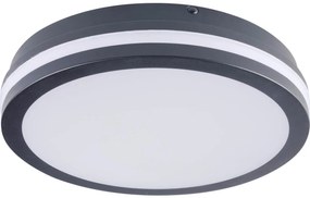 Plafonieră LED de exterior cu senzor Kanlux 38784 BENO 24/30W/230V 3000/3500/4000K IP65 antracit
