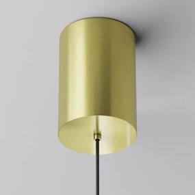 Lustră LED pe cablu Maytoni P076PL-L12W3K-BS PLATO LED/12W/230V 3000K auriu