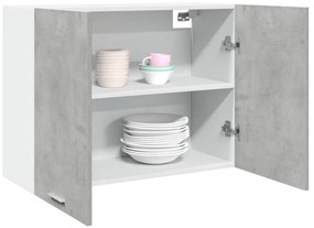 vidaXL Dulap suspendat “Lyon”, gri beton, 80 x 31 x 60 cm, PAL