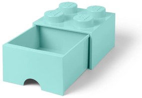 Cutie pătrată pentru depozitare LEGO®, albastru deschis