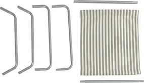 Sezlong plaja pliabil SAND STRIPES, verde