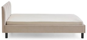 Pat bej tapițat fără somieră 120x200 cm Joker – Meise Möbel