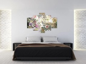 Tablou - Flori de design (150x105 cm)