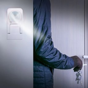 Senzor de mișcare cu infraroșu de exterior 360° 1000W/230V IP65 alb