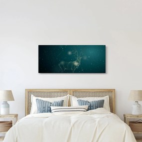 Tablou - Cerb magic noaptea (120x50 cm)