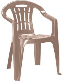 Scaun de grădină Mallorca din plastic, culoare cappuccino