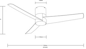 Ventilator LED dimabil FRESH LED/18W/230V Wi-Fi Tuya negru Immax NEO 07135-B + telecomandă