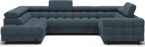 Colțar lemn masiv Formă U Extensibil Factory 346x205cm Personalizabil - Cotiera pe partea dreapta