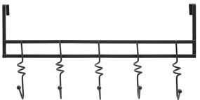 Cuier de ușă negru din metal 46 cm Jaxen – Premier Housewares