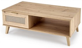 Masa de cafea Borneo LAW-1 stejar artizan/negru L120 cm