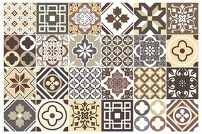 Set de 24 de autocolante de perete Ambiance Kenjito, 15 x 15 cm