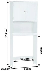 Dulap deasupra toaletei ATENE TIP 5, alb