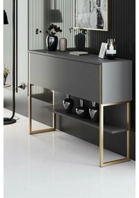 Comodă Luxe Anthracite and Gold