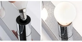 Corp de iluminat pentru oglindă de baie Paulmann 80096 3xE14/40W IP44 REGULA 230V crom