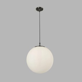 Lustra / Pendul design modern 35cm Atom black / opal 6099 SRT