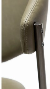 Scaun de dining kaki din imitație de piele Zone – DAN-FORM Denmark