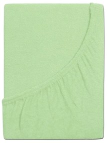 Cearsaf frotir pentru patut de copil EXCLUSIVE 70x140 cm verde deschis