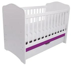 Patut VESSANTI Como cu sertar - Alb cu Violet