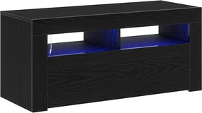 vidaXL Cabinet TV Stejar Negru 90 x 35 x 40 cm Lemn compozit