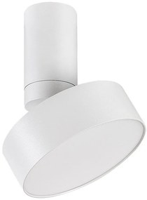 Plafoniera LED tip spot aplicat din metal alb reglabila Ovidia D-14cm