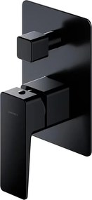 Baterie cada - dus incastrata Omnires Parma negru cu corp ingropat