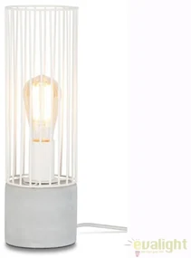 Veioza design modern cu baza din ciment, Memphis alb MEMPHIS/T/W