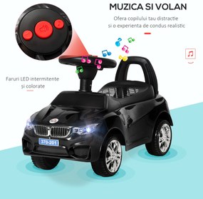 Volan Copii 1-3 Ani, Faruri, Melodii, Roșu | Aosom Romania