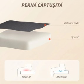 HOMCOM Scaun de Birou Masant Vibrant la 4 Puncte cu Funcție de Dondolo și Încălzire, Scaun de Birou, Scaun pentru Birou în Piele PU cu Brațe Pliabile și Înălțime Reglabilă, Negru | Aosom Romania