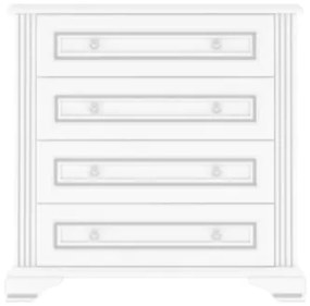 White 008 Comoda 4S 90 Snow Ash-Tree/Silver Pine