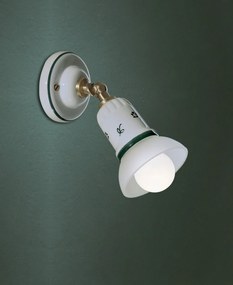 Aplica cu spot realizata manual din ceramica SAVONA