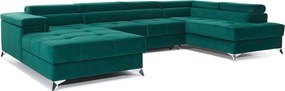 Colțar lemn masiv Formă U Extensibil Linde 337x205cm Personalizabil