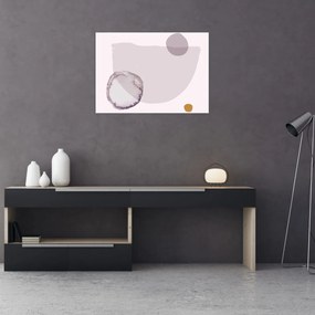 Tablou pe sticlă - Minimalism violet N⁰2 (70x50 cm)