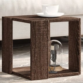 848149 vidaXL Masă de cafea, stejar maro, 32x32x30 cm, lemn prelucrat