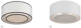 Plafoniera design modern Bergamo alb, transparent