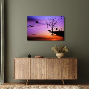 Tablou - Siluetele animalelor (90x60 cm)